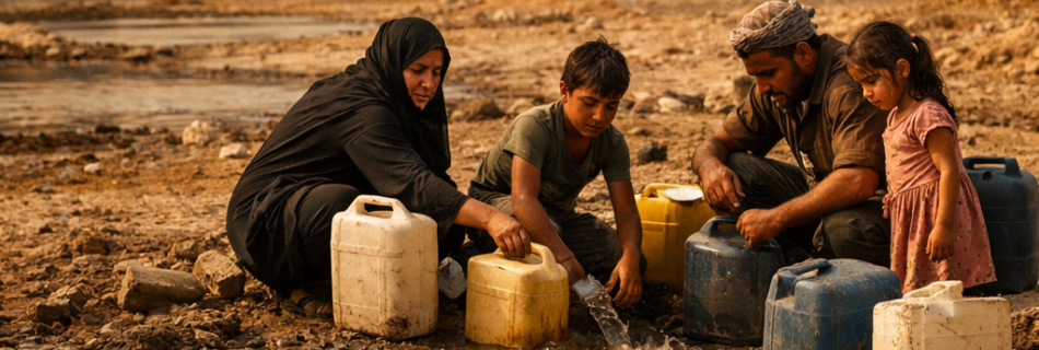 La crise de l'eau en Irak - Image générée par l'intelligence artificielle